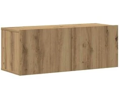 TV staliukas 8 dalių sieninis televizoriaus spintelės komplektas Artisan Oak