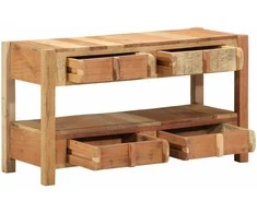 TV staliukas Televizoriaus spintelė su stalčių Ruda 83 x 33 x 46 cm