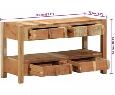TV staliukas Televizoriaus spintelė su stalčių Ruda 83 x 33 x 46 cm
