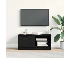 TV staliukas Televizoriaus spintelė Juodas ąžuolas 80 x 35 x 36,5 cm