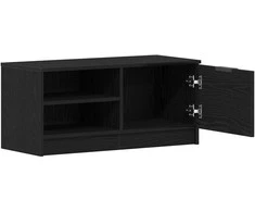 TV staliukas Televizoriaus spintelė Juodas ąžuolas 80 x 35 x 36,5 cm