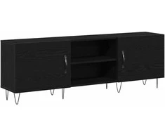 TV staliukas TV spintelių komplektas Juodas ąžuolas 150 x 30 x 50 cm