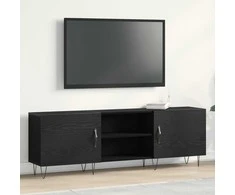 TV staliukas TV spintelių komplektas Juodas ąžuolas 150 x 30 x 50 cm