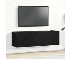 TV staliukas Televizoriaus spintelė Juodas ąžuolas 100 x 30 x 30 cm