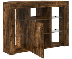 TV staliukas Kampinė LED televizoriaus spinta 100x40x68cm Rūkyta ąžuolas