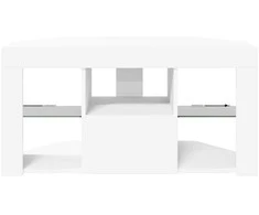 TV staliukas Kampinė LED televizoriaus spinta 100 x 40 x 50 cm Balta