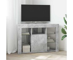 TV staliukas Kampinė LED televizoriaus spinta 100x40x68cm Betono pilka
