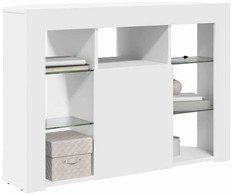 TV staliukas Kampinė LED televizoriaus spinta Balta 100x40x68cm