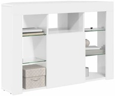 TV staliukas Kampinė LED televizoriaus spinta 100x40x68cm Apdirbta mediena