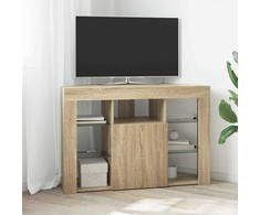 TV staliukas Kampinė LED televizoriaus spinta Sonoma ąžuolas 100x40x68cm