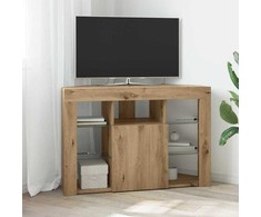 TV staliukas Kampinė LED televizoriaus spinta Amatininkų ąžuolas 100x40x68cm