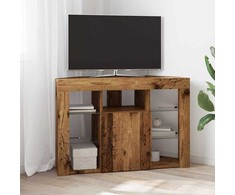 TV staliukas Kampinė LED televizoriaus spinta 100x40x68cm Senas medis