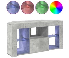 TV staliukas Kampinė LED televizoriaus spinta 100 x 40 x 50 cm Betono pilka