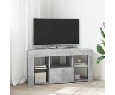 TV staliukas Kampinė LED televizoriaus spinta 100 x 40 x 50 cm Betono pilka