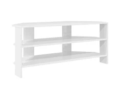 TV staliukas KampinėTVspintelė Aukšto blizgesio balta 102x40,5x45cm
