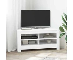 TV staliukas KampinėTVspintelė Balta 102 x 40,5 x 45 cm Apdirbta mediena