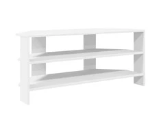 TV staliukas KampinėTVspintelė Balta 102x40,5x45cm Apdirbta mediena