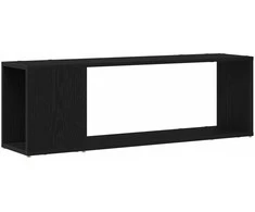 TV staliukas TV spintelių komplektas Juoda 100 x 24 x 63 cm Apdirbta mediena