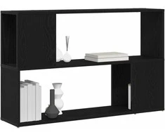 TV staliukas TV spintelių komplektas Juoda 100 x 24 x 63 cm Apdirbta mediena