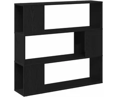 TV staliukas TV spintelių komplektas Juodas ąžuolas 100 x 24 x 94 cm