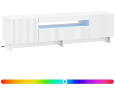 TV staliukas LED televizoriaus spintelė Balta Apdirbta mediena