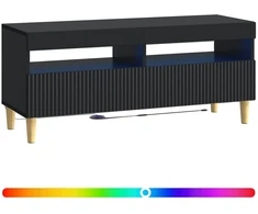 TV staliukas LED televizoriaus spintelė Juoda Apdirbta mediena