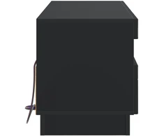 TV staliukas LED televizoriaus spintelė Juoda Apdirbta mediena