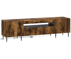 TV staliukas LED televizoriaus spintelė Dūminio ąžuolo Apdirbta mediena