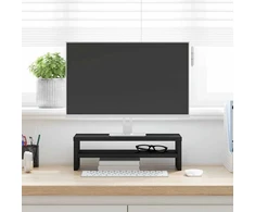 TV staliukas Monitoriaus stovas, juodo ąžuolo, 42x24x13 cm, inžinerinės medienos