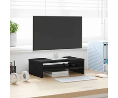 TV staliukas Monitoriaus stovas, juodo ąžuolo, 42x24x13 cm, inžinerinės medienos