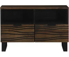 TV staliukas TV vienetai su stalčių graikinis riešutmedis 70 x 33 x 46 cm