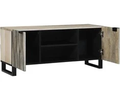 TV staliukas TV vienetai Balta 105 x 33 x 46 cm Apdirbta mediena