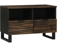 TV staliukas TV vienetai su stalčių graikinis riešutmedis 70 x 33 x 46 cm