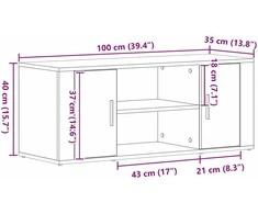 TV staliukas Televizoriaus spintelė 100 x 35 x 40 cm Sena mediena