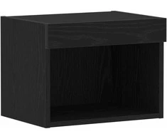 TV staliukas TV spintelių komplektas su LED Juodas ąžuolas 40 x 30 x 30 cm