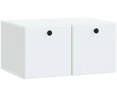 TV staliukas Sieninė TV spintelė 59,5 x 41 x 30 cm Balta Apdirbta mediena
