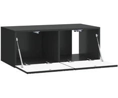 TV staliukas Sieninė TV spintelė 59,5 x 41 x 30 cm Juoda Apdirbta mediena
