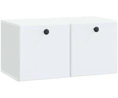 TV staliukas Sieninė TV spintelė 59,5 x 31 x 30 cm Balta Apdirbta mediena