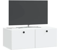 TV staliukas Sieninė TV spintelė 78,5 x 41 x 30 cm Balta Apdirbta mediena