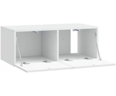 TV staliukas Sieninė TV spintelė 78,5 x 41 x 30 cm Balta Apdirbta mediena