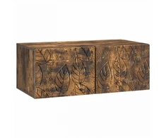 TV staliukas Sieninė TV spintelė 98 x 41 x 30 cm Dūminio ąžuolo