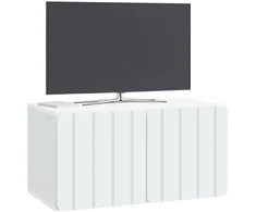 TV staliukas Sieninė TV spintelė Balta 59,5 x 31 x 30 cm Apdirbta mediena