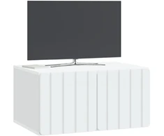 TV staliukas Sieninė TV spintelė Balta 59,5 x 41 x 30 cm Apdirbta mediena