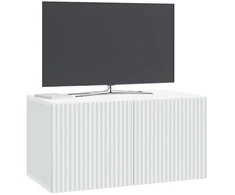 TV staliukas Sieninė TV spintelė Balta 59,5 x 31 x 30 cm Apdirbta mediena