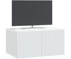 TV staliukas Sieninė TV spintelė Balta 59,5 x 41 x 30 cm Apdirbta mediena