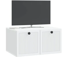 TV staliukas Sieninė TV spintelė Balta 59,5 x 41 x 30 cm Apdirbta mediena