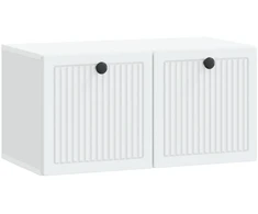 TV staliukas Sieninė TV spintelė Balta 59,5 x 31 x 30 cm Apdirbta mediena