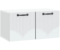 TV staliukas Sieninė TV spintelė Balta 59,5 x 31 x 30 cm Apdirbta mediena