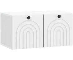 TV staliukas Sieninė TV spintelė Balta 59,5 x 31 x 30 cm Apdirbta mediena