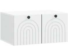 TV staliukas Sieninė TV spintelė Balta 59,5 x 41 x 30 cm Apdirbta mediena